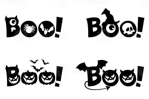 Boo text. Printable graphic tee. Design doodle for print. Colorful. Happy Halloween greeting ...