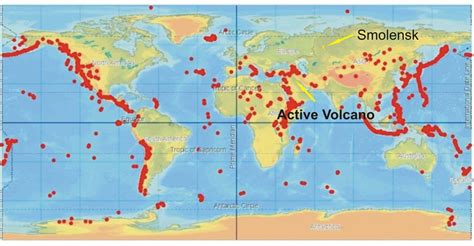 Extinct Volcanoes In The World Map - United States Map