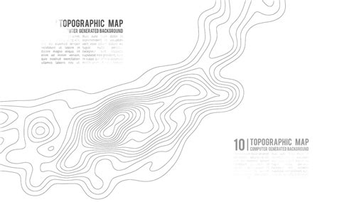 Contour World Map With Elevation In Vector Nice Topographic Map Vector Distorted Vector, Nice ...