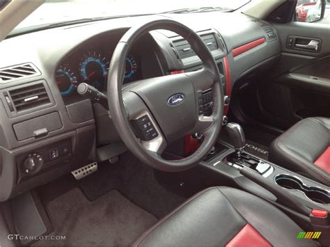 Sport Red Interior 2012 Ford Fusion Sport AWD Photo #93832702 | GTCarLot.com