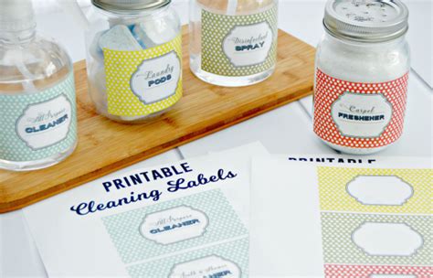 Free Printable Cleaning Labels - Mom 4 Real