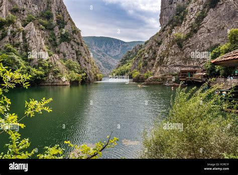 Matka Lake in Matka Canyon near Skopje, Republic of Macedonia Stock Photo: 93921843 - Alamy