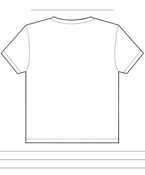 11 T-Shirt Template Front And Back Images - T-Shirt Template Back, Blank White T-Shirt Template ...