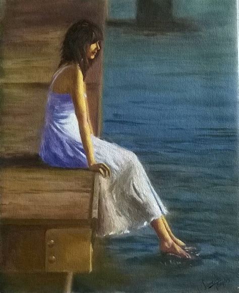 Alone Painting by Sangita Sarkar | Saatchi Art