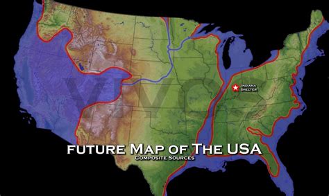 us navy map of future america | Future Map of the United States | Disasters, Storms and ...