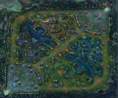 League Of Legends Summoners Rift Map Season 10 with Brush TOP BOT : r/VACmemes