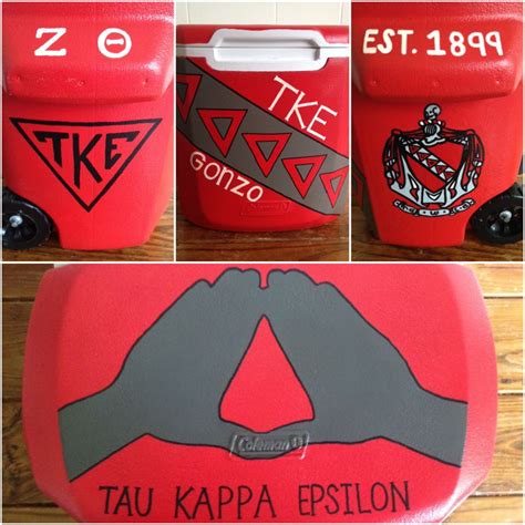 TKE fraternity cooler | Fraternity coolers, Formal cooler ideas, Frat ...