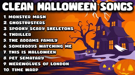 Clean Halloween Songs Playlist 🎃 Clean Halloween Music for School ...