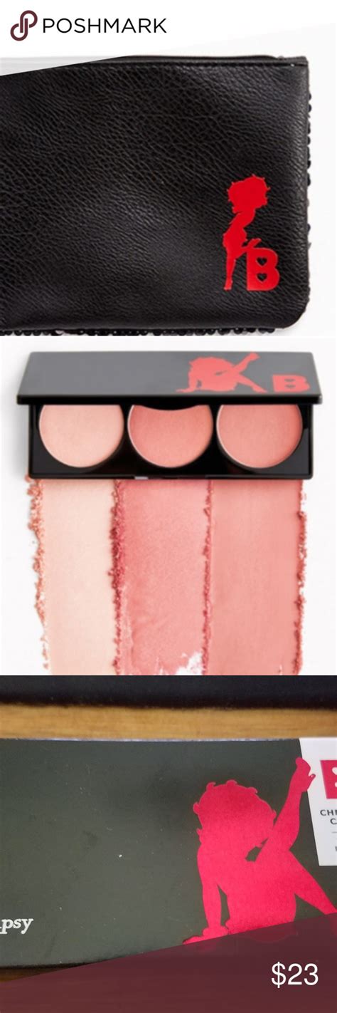 BETTY BOOP™ x IPSY Blush Palette With makeup bag This peachy blush and highlight trio work ...