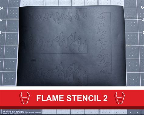 Vinyl Flame Stencil 2 for Custom Shoes – HaveAir Customs