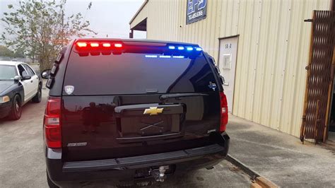 2011 Tahoe Police PPV light install by EFS Houston - YouTube