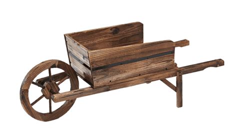 Download Wooden Wheelbarrow transparent PNG - StickPNG