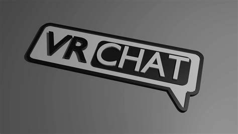 Download Monochrome Vrchat Logo Wallpaper | Wallpapers.com