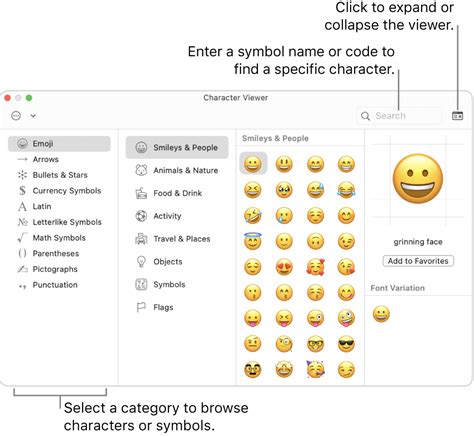 Use emoji and symbols on Mac - Apple Support