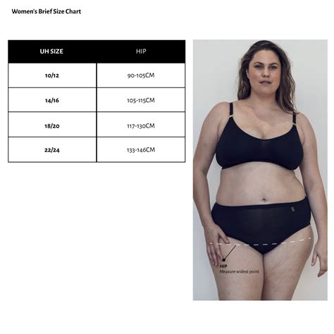 Women's Seamfree Brief Size Chart – Underwear for Humanity