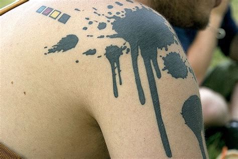 clever tattoo - Google Images | Paint splatter tattoo, Tattoos, Splatter tattoo