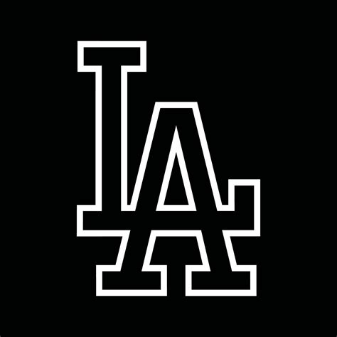 Los Angeles Dodgers Outline LA Logo Decal Stickers | ubicaciondepersonas.cdmx.gob.mx