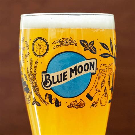 Blue Moon Beer Glass Design | Beer glass design, Blue moon beer, Beer glass