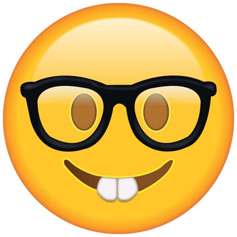 Download Nerd with Glasses Emoji | Emoji pictures, Emoji faces, Teeth emoji