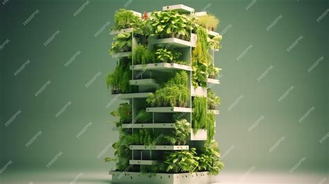 Premium AI Image | Modern smart vertical farming technology for growing farm