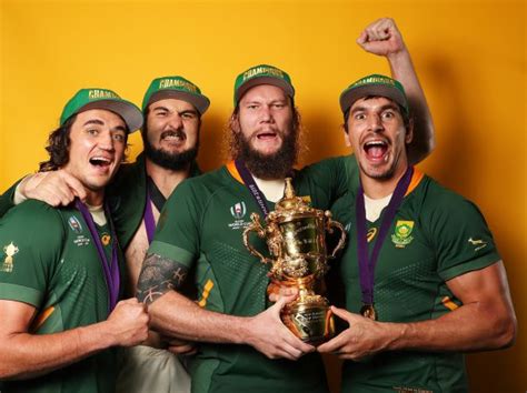 Springboks celebrate their Rugby World Cup win - Rugby World