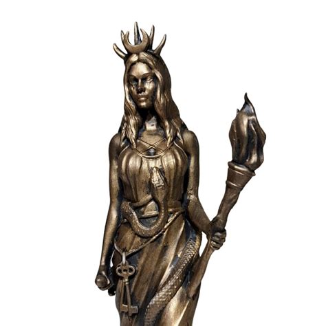 Hecate Goddess Statue Greek Mythology Sculpture Bronzed Finish - Etsy