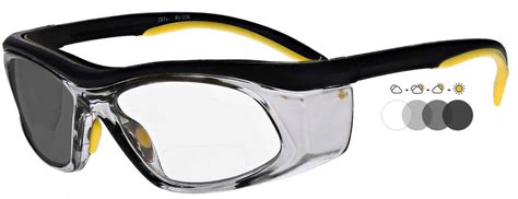 Photochromic Bifocal Safety Glasses, PSG-TGB-206YBS - RX Safety