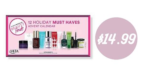 Ulta 12 Must Haves Advent Calendar for $14.99 :: Southern Savers