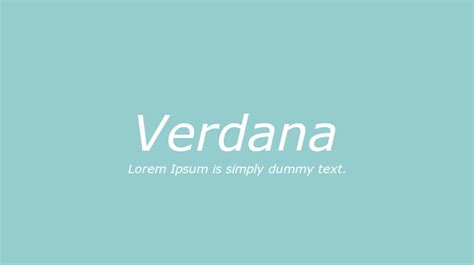 Verdana Font : Download Free for Desktop & Webfont