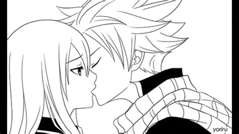 Drawing Natsu And Lucy Kiss I searched for this on bing com images