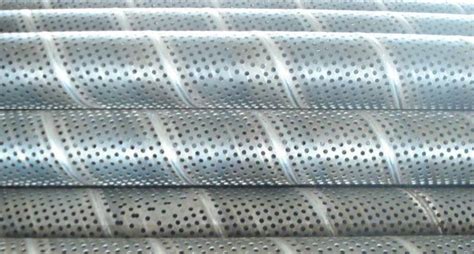 Spiral Welded Perforated Pipe with Various Perforation Patterns