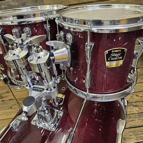 Drum Kit Acoustic Yamaha Stage Custom Advantage, Red USED! RKYHK120323 | eBay