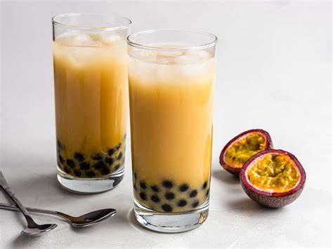 Passion Fruit Bubble Tea (Sugar-Free) | Foodaciously