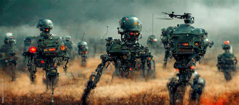 Military artificial intelligence arms race to produce an AI enabled army with autonomous robot ...