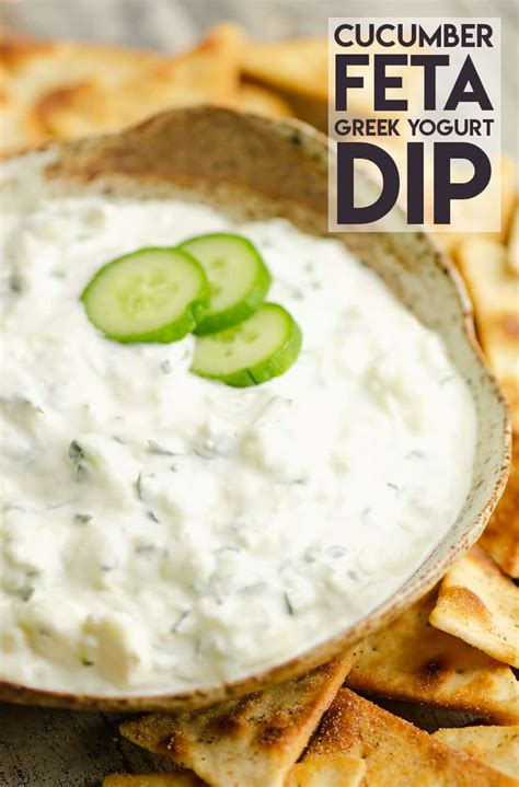 Cucumber Feta Greek Yogurt Dip