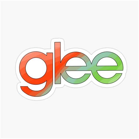 Glee Logo Sticker by ohmyguacamole | Glee, Logo sticker, Glee cast