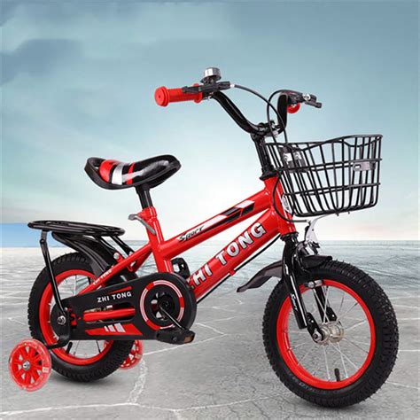 12/16 inch Kids Bike Boys Girls Freestyle Bicycle with Training Wheels ...