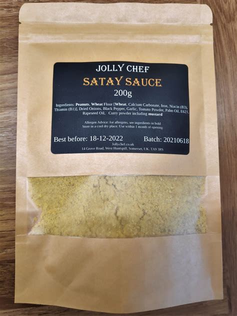 Satay Sauce - Premium Mix - Malaysian Curry Sauce Takeaway style - Jolly Chef