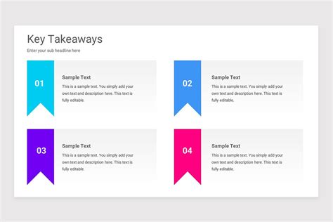 Key Takeaways PowerPoint Template | Nulivo Market