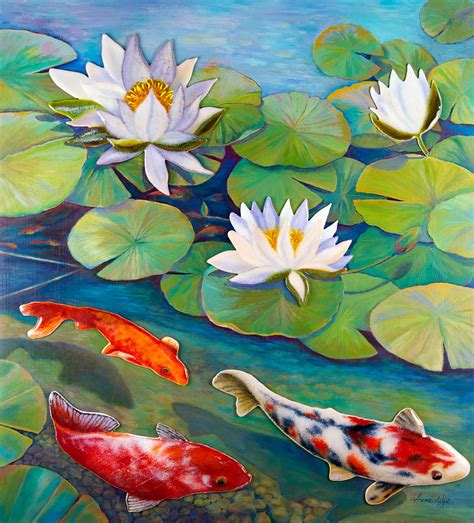 Koi Fish Pond Drawing at GetDrawings | Free download