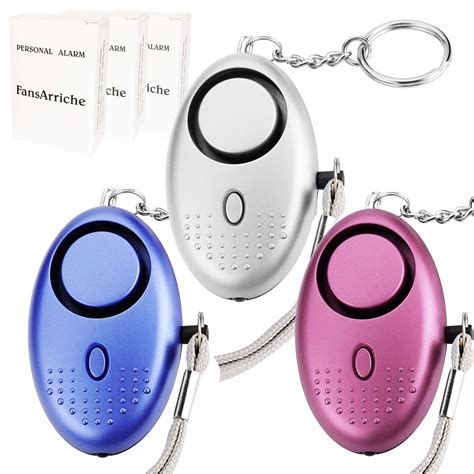 FansArriche 3 PACK Personal Alarm Keychain with Flashlight Personal Protection 6540947190067 | eBay