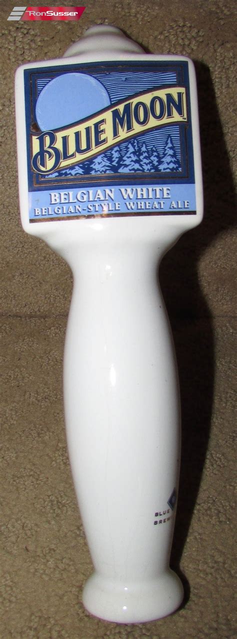 Blue Moon Ceramic Belgian White Wheat Ale Beer Tap Handle 10 Inches ...