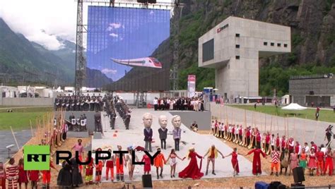 The Open Scroll Blog: Gotthard Base Tunnel Opening Ceremony June 1, 2016 - Pagan Ritual