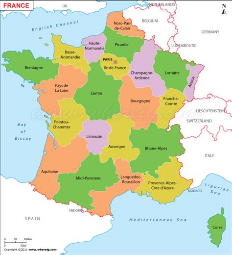 France Map Cities / France Map with Provinces, Cities, Rivers and Roads ...