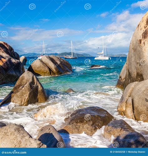 The Baths in Virgin Gorda stock photo. Image of ship - 218450258