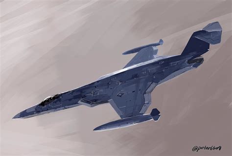 ArtStation - Stealthy fighter design