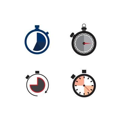 Stopwatch Logo Vector Art, Icons, and Graphics for Free Download