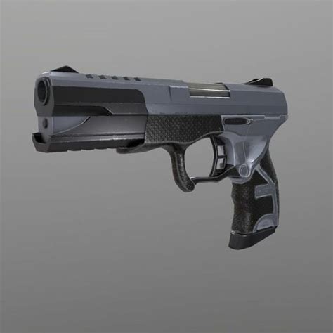 3D model Handgun Low poly gun VR / AR / low-poly | CGTrader