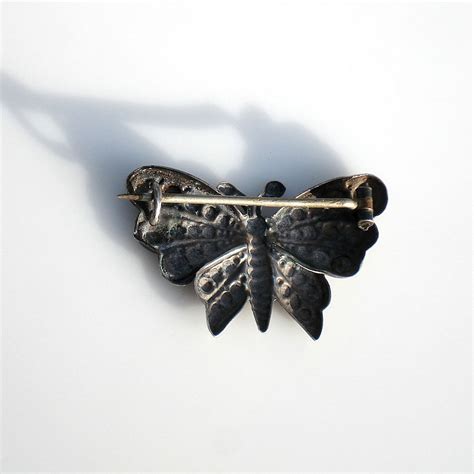 Art Deco Silver Butterfly Brooch French Hallmark - Etsy