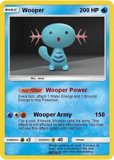 Pokémon Wooper 103 103 - Wooper Power - My Pokemon Card